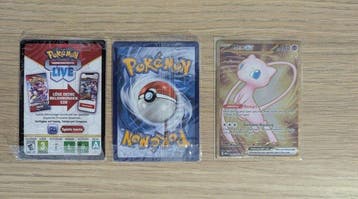 Pokémon - 3 Card - Mew, Mewtwo Promo card - Scarlet & Violet, Hobby en Vrije tijd, Nieuw