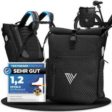2dekans | MIVELO EVO 25L 3 in 1 fiets tas voor bagage drager, Ophalen of Verzenden, Nieuw