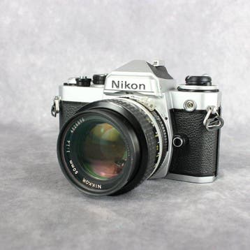 Nikon FE chrome + Nikkor 1.4/50mm | Single lens reflex
