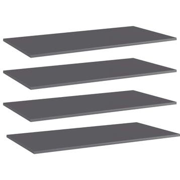 vidaXL Wandschappen 4 st 100x50x1,5 cm spaanplaat hoogglans, Huis en Inrichting, Woonaccessoires | Wandplanken en Boekenplanken
