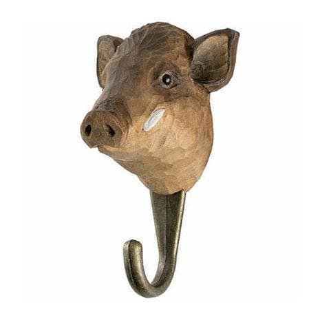 Kapstokhaak hout wandhaak kapstok Wildlife Garden WILD ZWIJN, Huis en Inrichting, Woonaccessoires | Kapstokken, Nieuw