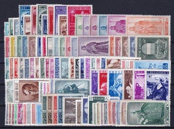 Belgique 1946/1949 - 4 volumes avec Bepitec - OBP/COB tussen, Postzegels en Munten, Gestempeld