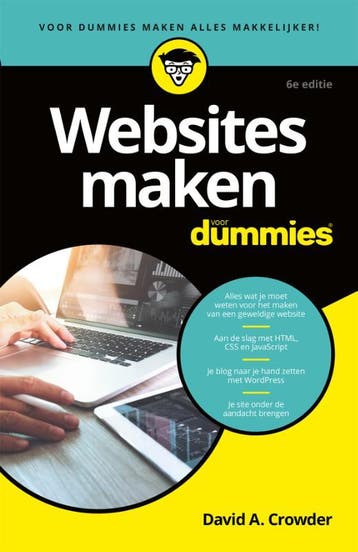 Websites maken voor dummies 9789045355481 David A. Crowder, Verzenden, Zo goed als nieuw, David A. Crowder