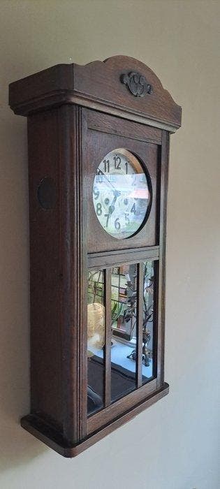 Regulateur wandklok - Art Deco Eikenhout - 1920-1930 -
