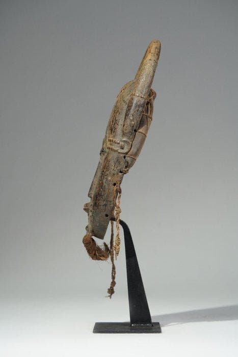 Een houten masker - Baule - Ivoorkust (Zonder minimumprijs), Antiquités & Art, Art | Art non-occidental