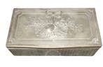 Zware Tinnen Sieradendoos Art Deco - Boîte à bijoux - Étain, Antiquités & Art
