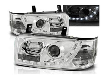 LED DRL koplamp units Daylight Chrome geschikt voor VW T4, Verzenden