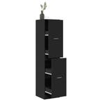vidaXL Apothekerskast 40x41x174,5 cm bewerkt hout zwart, Verzenden, Nieuw