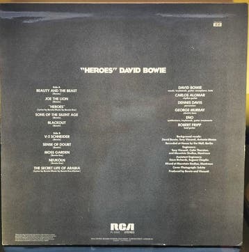 David Bowie - Heroes UK 1977 with Italian labels - LP album, Nieuw in verpakking