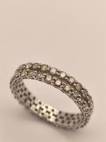 Eeuwigheidsring - 14 karaat Witgoud - 1.60ct. tw. Diamant
