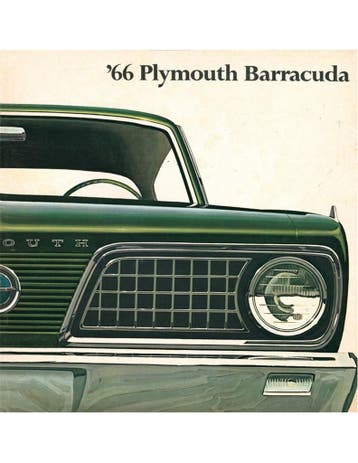 1966 PLYMOUTH BARRACUDA BROCHURE ENGELS (USA), Ophalen of Verzenden, Nieuw