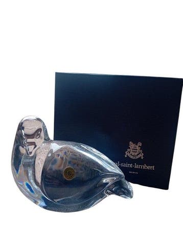 Andere Colombe kristal Val Saint Lambert: gesigneerd door