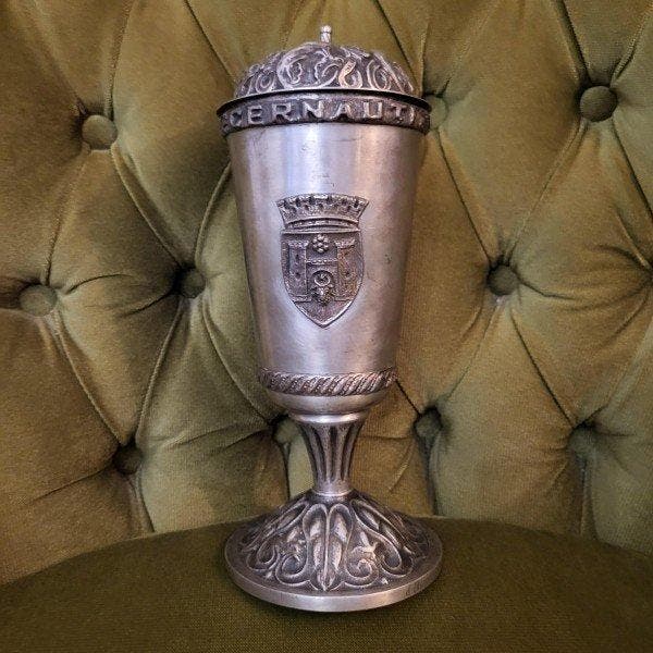 Bekerglas - .800 zilver - Jubilee-protocolbeker, Antiquités & Art, Antiquités | Argent & Or