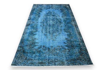 Blauwe vintage - Vloerkleed - 205 cm - 115 cm -, Nieuw