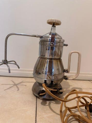 Koffiezetapparaat - Chroom, Plastic - Vintage mid-century, Antiek en Kunst