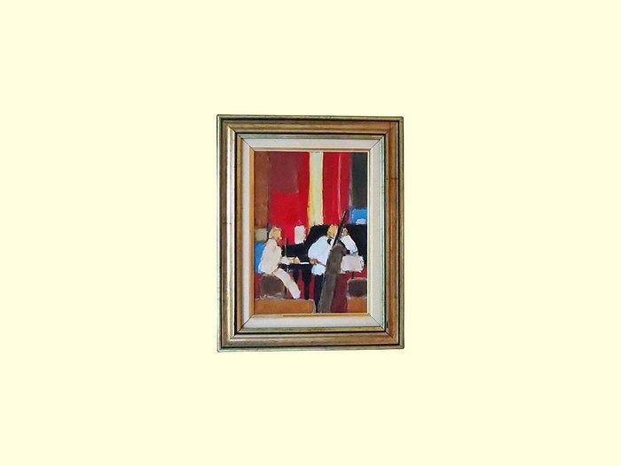 Michel Putot (1948-2008) - Le Violoncelliste, Antiquités & Art, Art | Peinture | Classique