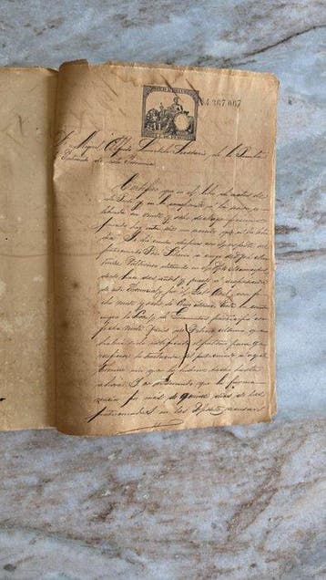 Spain Colony African Worker Contract File signature - Spain, Nieuw