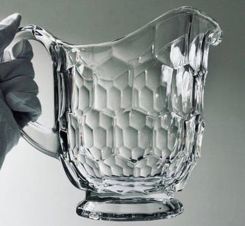 Val Saint Lambert - Karaf - Waterkan Ecailles - Glas, Antiek en Kunst