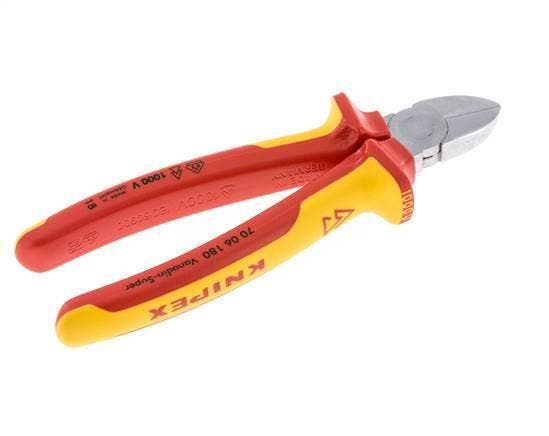 Knipex Pince coupante diagonale 180 mm Testée VDE jusquà, Doe-het-zelf en Bouw, Gereedschap | Handgereedschap, Verzenden