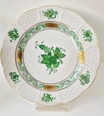 Herend - Brotteller Dessertteller Apponyi grün 512-AV -, Antiquités & Art