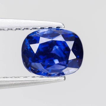 1 pcs Blauw Saffier - 1.68 ct - Asian Institute of
