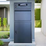 Postvak Gescheiden - Pakketbrievenbus - ParcelXL® DuoBox -, Tuin en Terras, Verzenden, Nieuw, Staal, Staande brievenbus