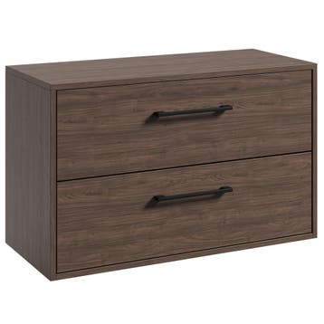 Wastafelkast Florence 80 x 46 cm – Walnoot Bruin, Verzenden, Nieuw