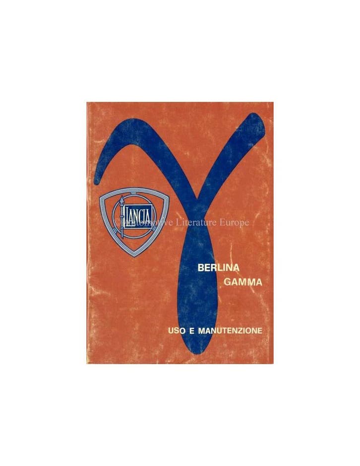 1976 LANCIA GAMMA BERLINA INSTRUCTIEBOEKJE ITALIAANS, Autos : Divers, Modes d'emploi & Notices d'utilisation, Enlèvement ou Envoi