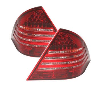 FEUX ARRIÈRE POUR MERCEDES CLASSE C W203 04-07 BLANC ROUGE, Verzenden