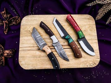 North America Black Smith Collectible Knife Handmade Skinner