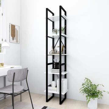 vidaXL Boekenkast met 5 schappen 40x30x175 cm bewerkt hout, Verzenden, Nieuw
