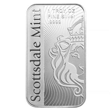 1 Troy Ounce - Zilver .999 - 1 oz Scottsdale The Vortex 9999