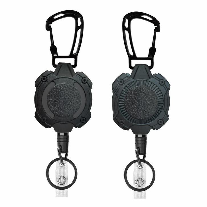 Fako Bijoux - 2x Robuuste Uittrekbare Sleutelhanger Met, Verzamelen, Sleutelhangers, Verzenden