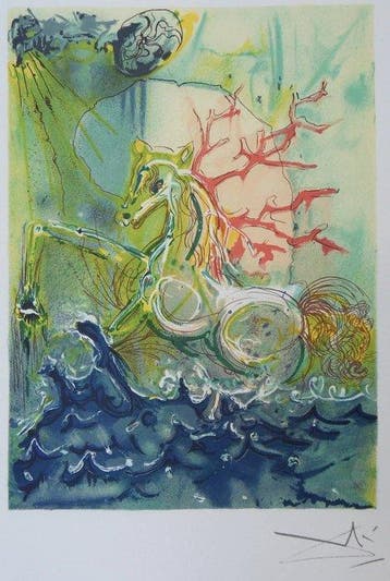 Salvador Dali (1904-1989) - Neptune, Antiquités & Art