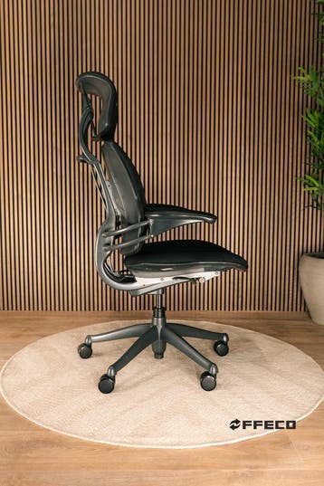 Refurbished Humanscale Freedom Met Hoofdsteun - Met Garantie, Verzenden, Zwart, Zo goed als nieuw, Bureaustoel