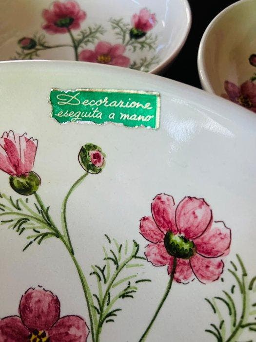 Ceramiche Rometti - Rometti Italy - Tafelservies voor 6 (7), Antiquités & Art, Antiquités | Meubles | Tables