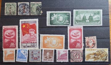 Wereld - d293) Uitzoekpartij vele duizenden postzegels meest, Gestempeld