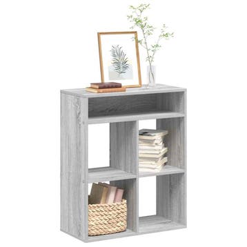 vidaXL Boekenkast 66x31x80 cm bewerkt hout grijs sonoma, Verzenden, Nieuw