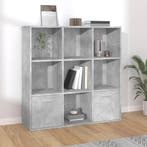 vidaXL Boekenkast 98x30x98 cm bewerkt hout betongrijs, Verzenden, Nieuw