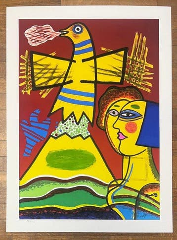 Corneille (1922-2010) - Le grand oiseau du Mont Fuji