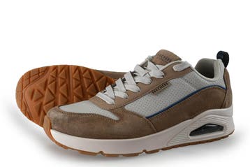 Skechers Sneakers in maat 43 Beige, Kleding | Heren, Schoenen, Overige kleuren, Verzenden, Zo goed als nieuw, Skechers