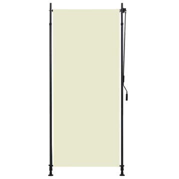 vidaXL Rolgordijn voor buiten 100x270 cm crème, Verzenden
