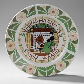 Holland Handelsmerk - Wandbord - Amsterdamse School •