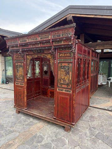 Hemelbed - Hout - China - Qing Dynastie (1644-1911)