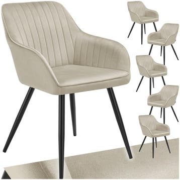 Stoel Marilyn, fluweeloptiek, gestikt, Huis en Inrichting, Stoelen, Verzenden, Nieuw