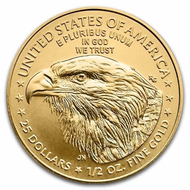 Verenigde Staten. 25 Dollars 2025 1/2 oz $25 USD American, Postzegels en Munten, Edelmetalen en Baren