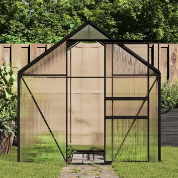 vidaXL Tuinkas met basisframe 4,75 m² aluminium, Tuin en Terras, Verzenden, Nieuw