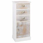 vidaXL Bijzetkast 38x28x86 cm paulowniahout, Verzenden, Nieuw