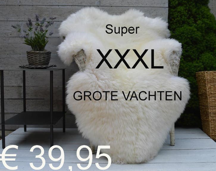 Schapenvacht XXXL schapenhuid schapenvel MEGA GROOT € 39,95, Maison & Meubles, Accessoires pour la Maison | Autre, Envoi