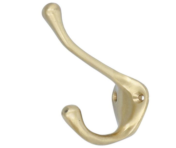 Hoed en jashaak 85 mm messing mat goud, Maison & Meubles, Accessoires pour la Maison | Portemanteaux